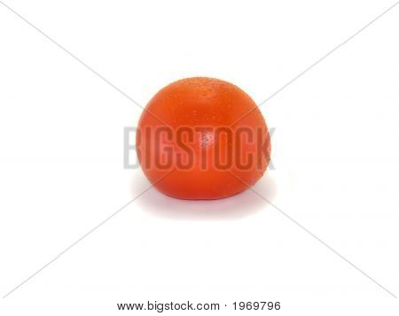 Rosso pomodoro gustoso isolato