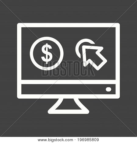 Click, arrow, mouse icon vector image. Can also be used for IT Services. Suitable for use on web apps, mobile apps and print media.