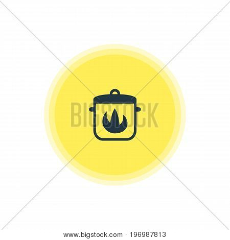 Beautiful Kitchenware Element Also Can Be Used As Stewpot  Element.  Vector Illustration Of Hot Pan Icon.