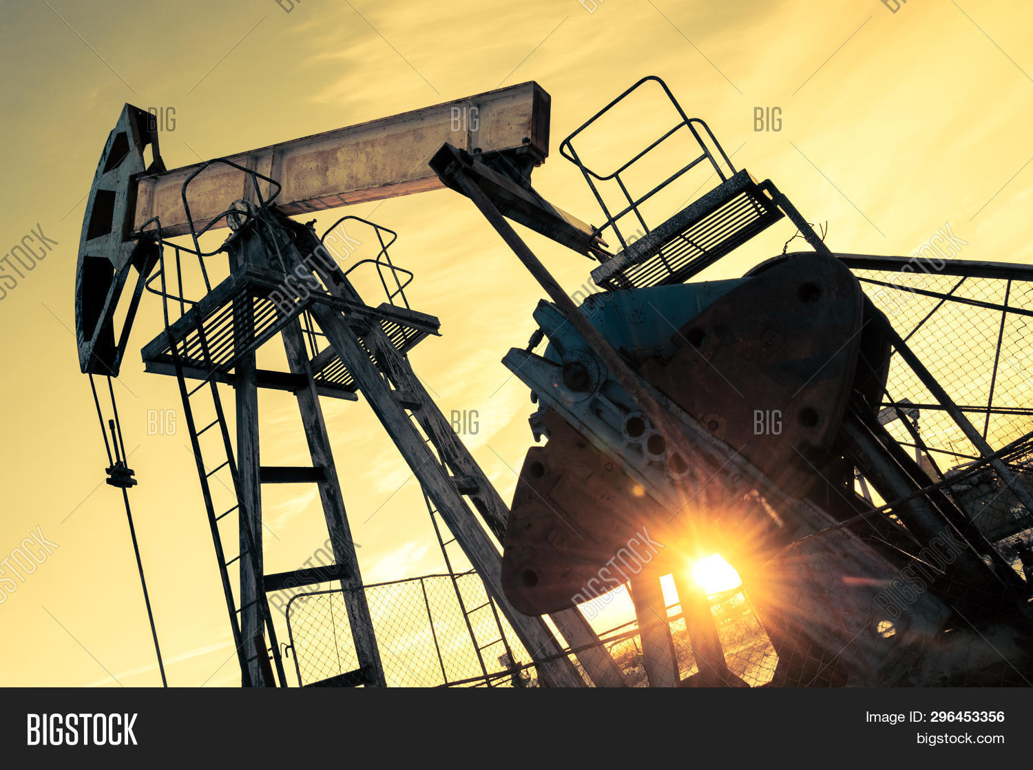 Oil Pump Jack Wellhead Image & Photo (Free Trial) Bigstock