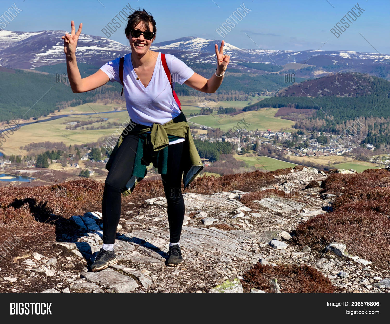 Hiking Woman Brunette Hiking Woman Brunette