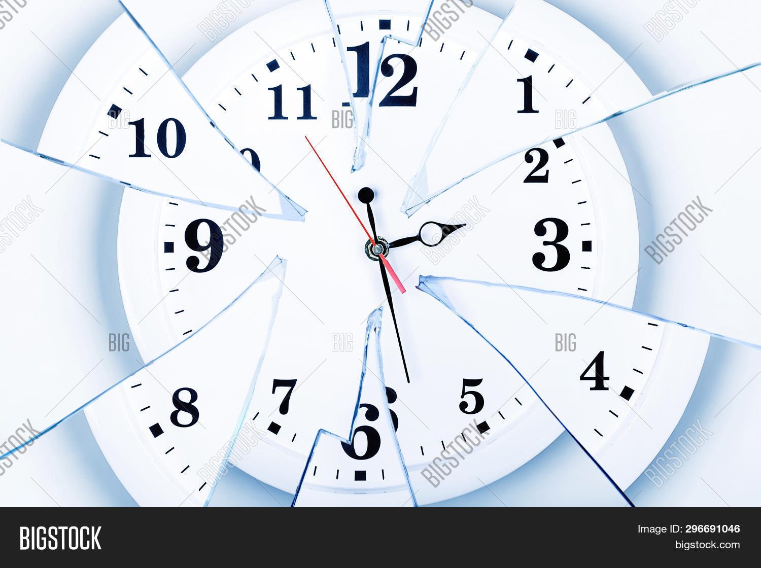 Clock Broken Glass On Image & Photo (Free Trial) Bigstock