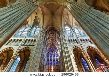 Cathedral Saint Gervais Saint Protais In Soissons, France