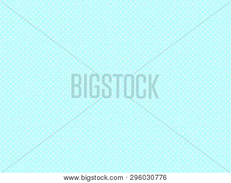Pop Art Background, Blue Color, White Dots. Raster