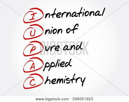 Iupac - International Union Of Pure And Applied Chemistry Acronym, Concept Background