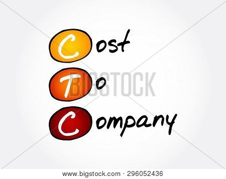 Ctc - Cost To Company Acronym, Business Concept Background
