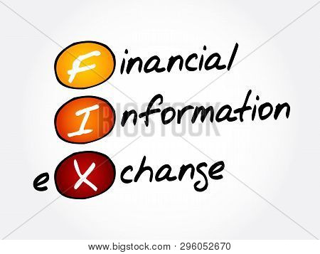 Fix - Financial Information Exchange Acronym, Business Concept Background