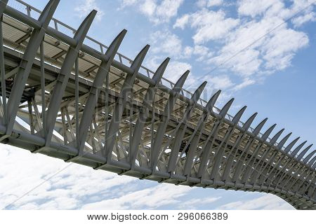 Skeleton Bridge Venice Close Up Photography, Arichtecture Photography In Venice Italy