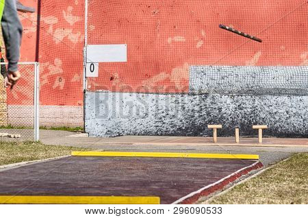 Gorodki - Russian Folk Sports Game. In This Game You Need Specific Distances To Smash Figures Made I