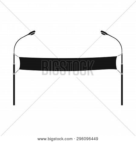 Vector Illustration Of Banner And Lamp Logo. Set Of Banner And Curtain  Stock Vector Illustration.