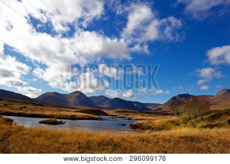 Autumn Day Near Loch Ba, Scotland, Roadside Viewing Location, Highlands