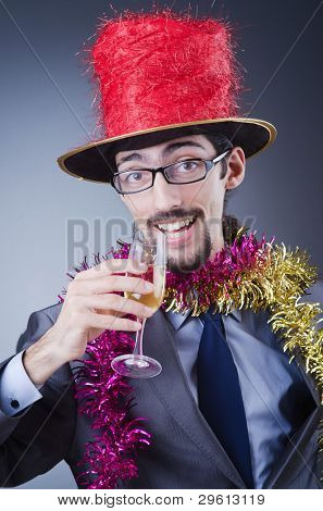 Zauberer in der Business-Anzug
