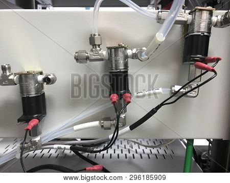 Maemoh, Lampang, Thailand - November 16, 2018: Pressure Control Valve To Works As A Weather Meter In