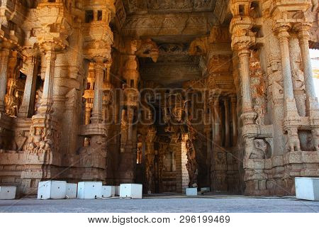 Musical Pillars At The Vittala Temple, Hampi, Karnataka, India