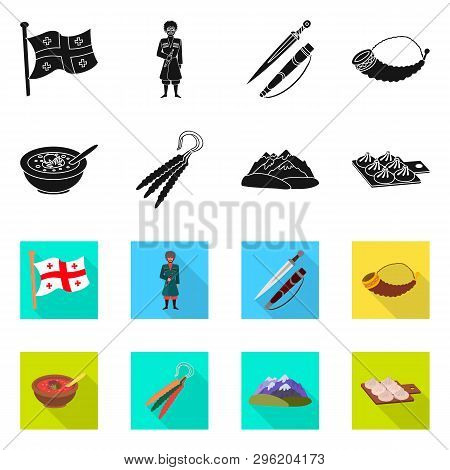 Vector Design Of Culture And Sightseeing Logo. Set Of Culture And Originality Vector Icon For Stock.