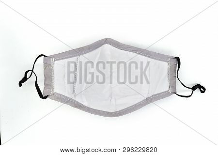 Mask Prevent, Protection Factor For N95 Filtering Face Mask-safty White Mask On White Background Wit