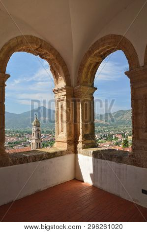 From The Windows Of A Castle, Photograph Of The Town Of Venafro, In The Molise Region
