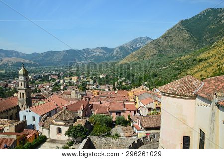 View Of The Town Of Venafro, In The Molise Region