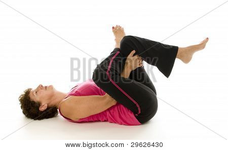 Yoga esercizio Senior Woman pilates stretch