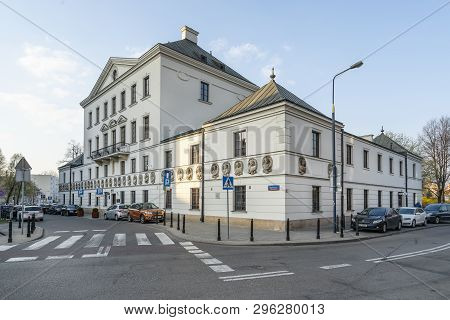 Warsaw, Poland. April, 2018.   An External View Of  House Under The Kings