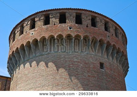 สฟอร์ซาของปราสาท Dozza Emilia-Romagna อิตาลี
