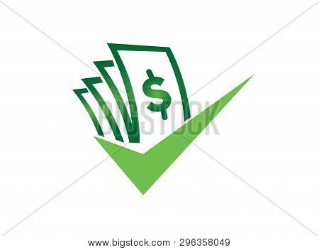 money check mark logo vector photo free trial bigstock money check mark logo vector photo