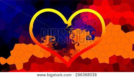 Beautiful Colouring Love Background Web Design Abstract.