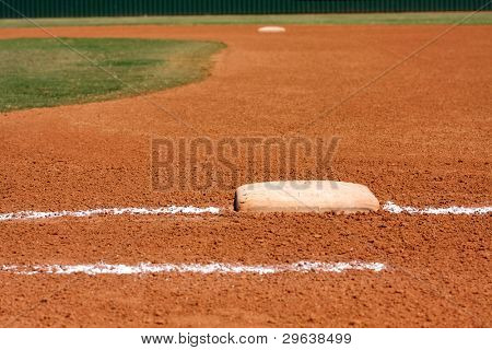 Baseball Infield pohled z prvního účaří