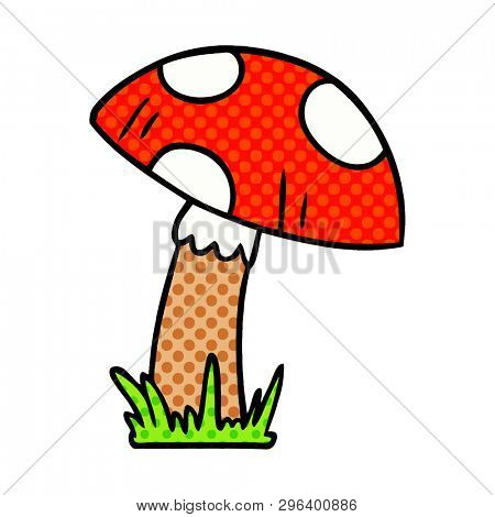 hand drawn cartoon doodle of a toad stool