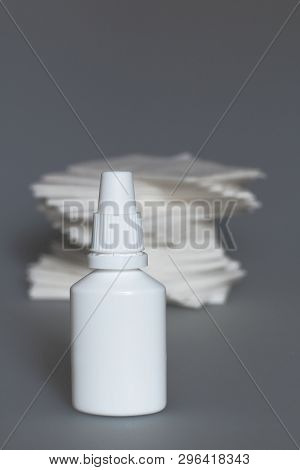 Nasal Spray And Drops From A Cold
