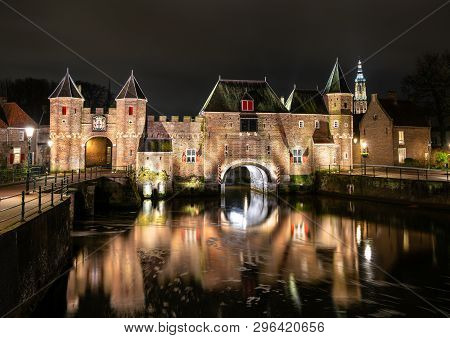 The Koppelpoort, A Medieval Gate In The Dutch City Of Amersfoort, Province Of Utrecht