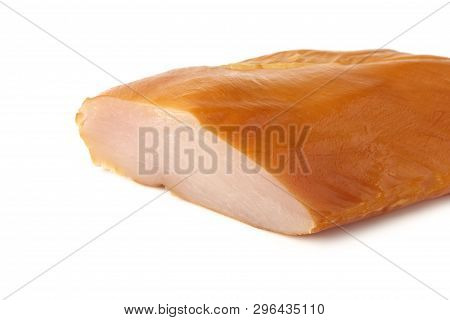 Basturma Close Up Isolated On White Background