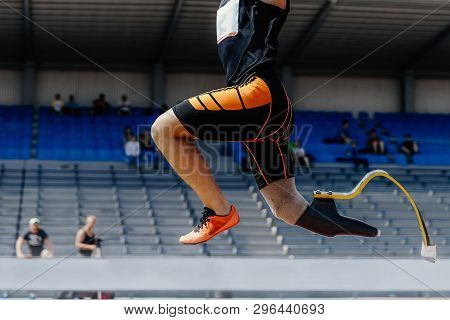 Athlete Jumper Disabled Amputee Long Jump Athletics