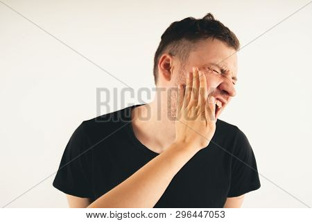 Crop Person Slapping Scared Man In Face
Emotional Male Getting Slapped In Face While Shouting With C