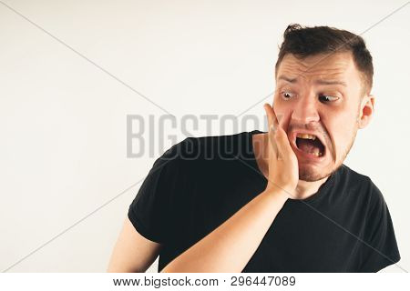 Crop Person Slapping Scared Man In Face
Emotional Male Getting Slapped In Face While Shouting With C