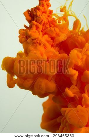 Colorful Ink Drops In Water