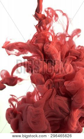 Colorful Ink Drops In Water