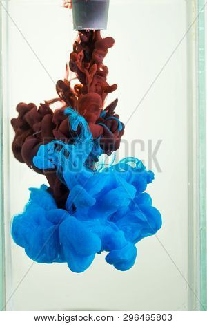 Colorful Ink Drops In Water