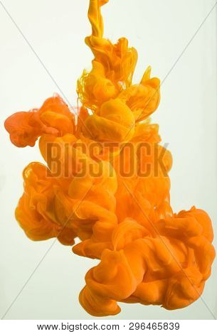 Colorful Ink Drops In Water