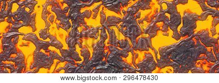 Seamless Magma- Large File. Destroy Molten- Fluid Metal