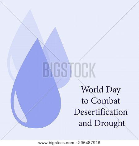 Global Environmental Problems.vector Design Postcards For World Day To Combat Desertification And Dr