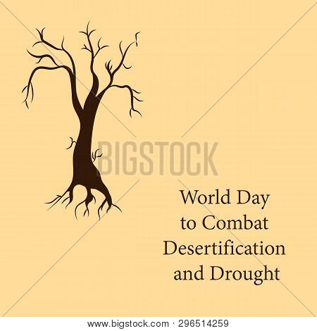 Global Environmental Problems.vector Design Postcards For World Day To Combat Desertification And Dr