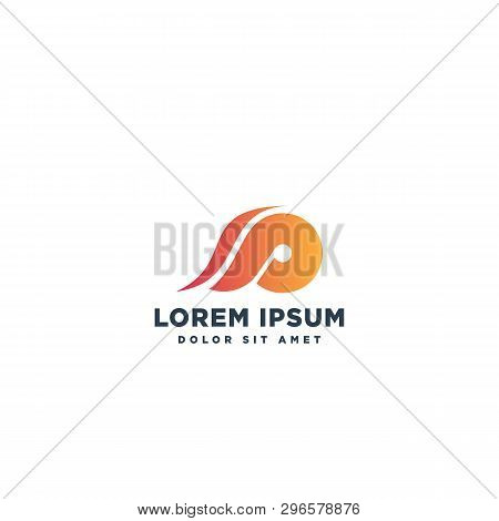 Logotype Letter Sp Simple Logo Template Vector Illustration