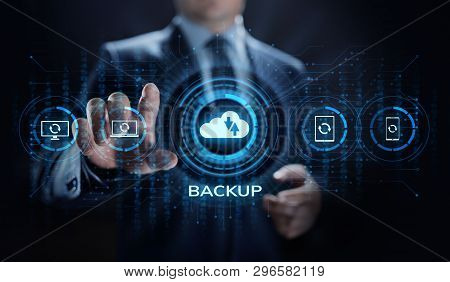Backup Software Application Database Internet Technology Concept.