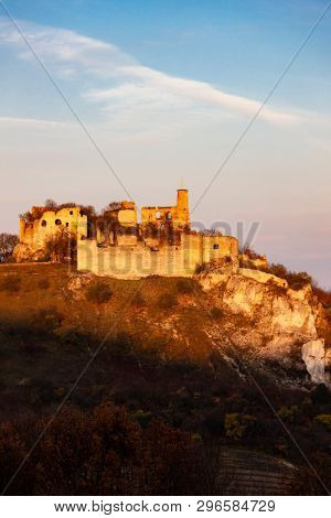 Falkenstein Castle in autumn, Austria