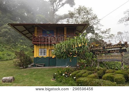 Ranger Station Of The Volcan Baru National Park At Boquete Panama