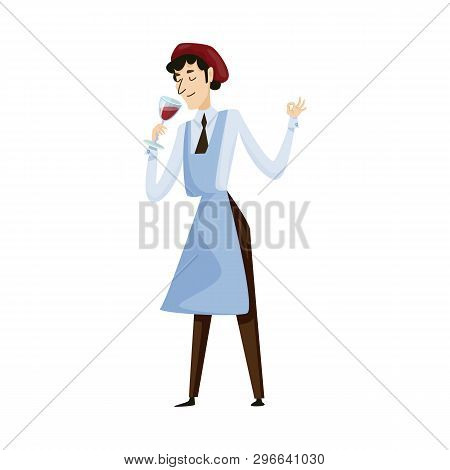 Isolated Object Of Wine And Tasting Sign. Set Of Wine And Holding Stock Vector Illustration.