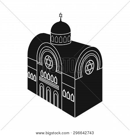 Isolated Object Of Synagogue And Church Icon. Collection Of Synagogue And Judaism Stock Vector Illus