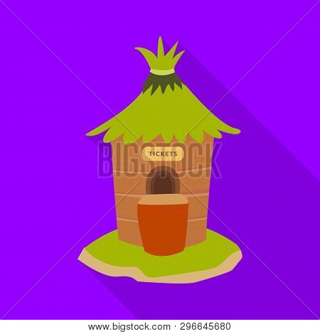 Isolated Object Of Window And Counter Logo. Set Of Window And Ticket Stock Vector Illustration.