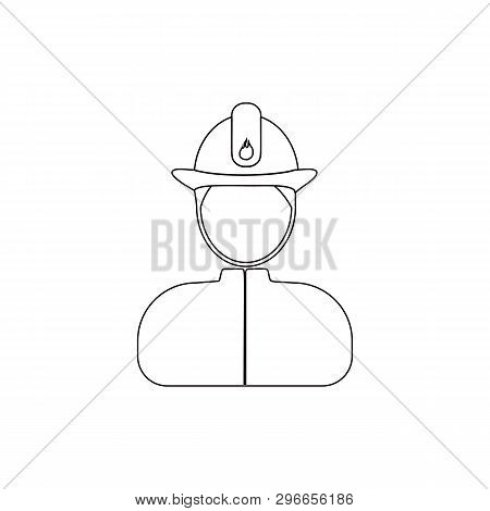 Fireman Avatar Outline Icon. Element Of Popular Avatars Icon. Premium Quality Graphic Design. Signs,